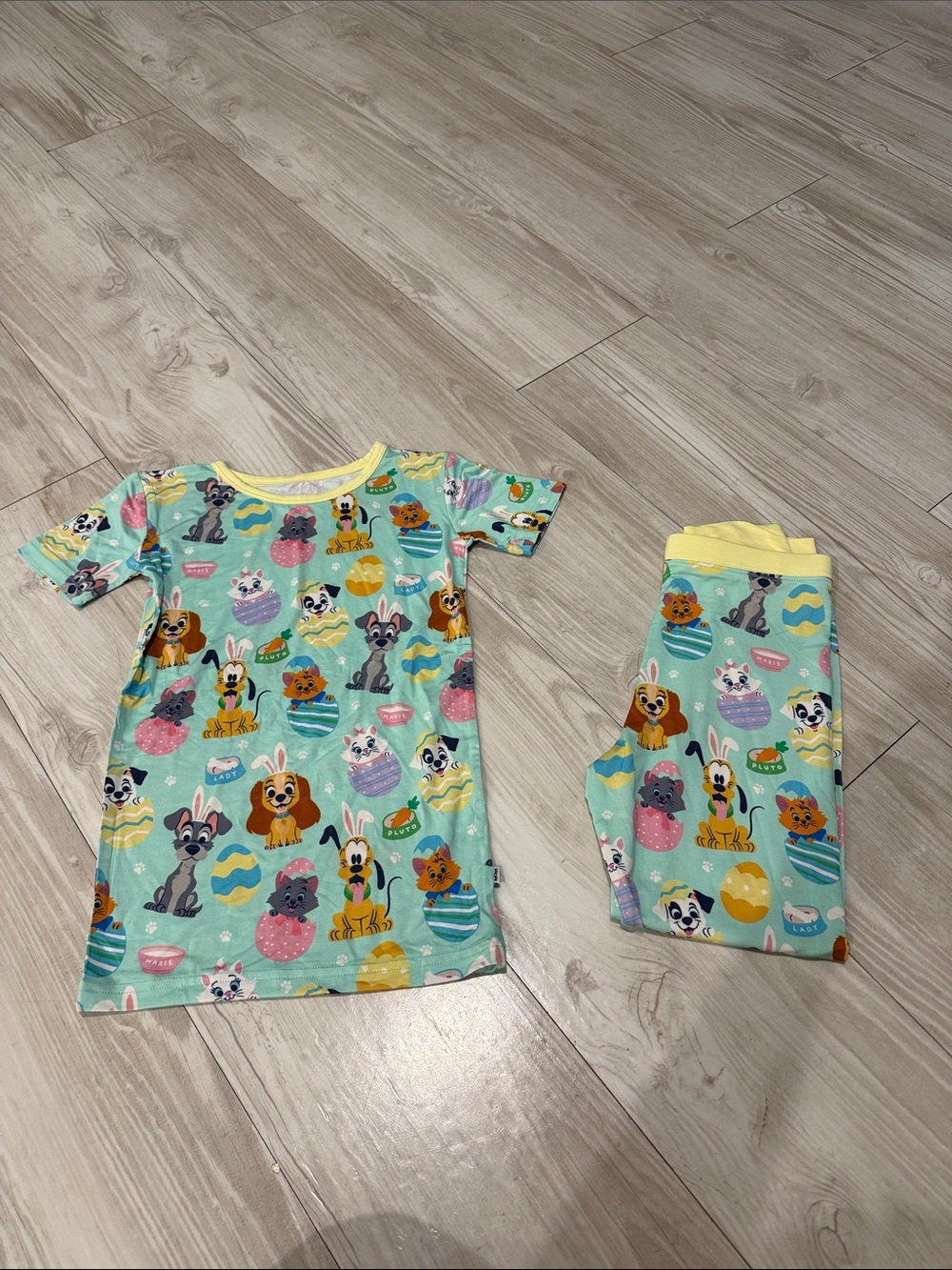 Kids Disney little sleepies Easter pajamas